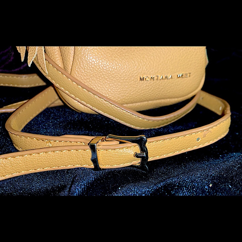 NWOT Montana West Mini Crossbody Triple Pocket Purse - Picture 8 of 8